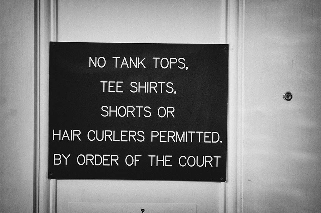 no tank tops no tee shirts